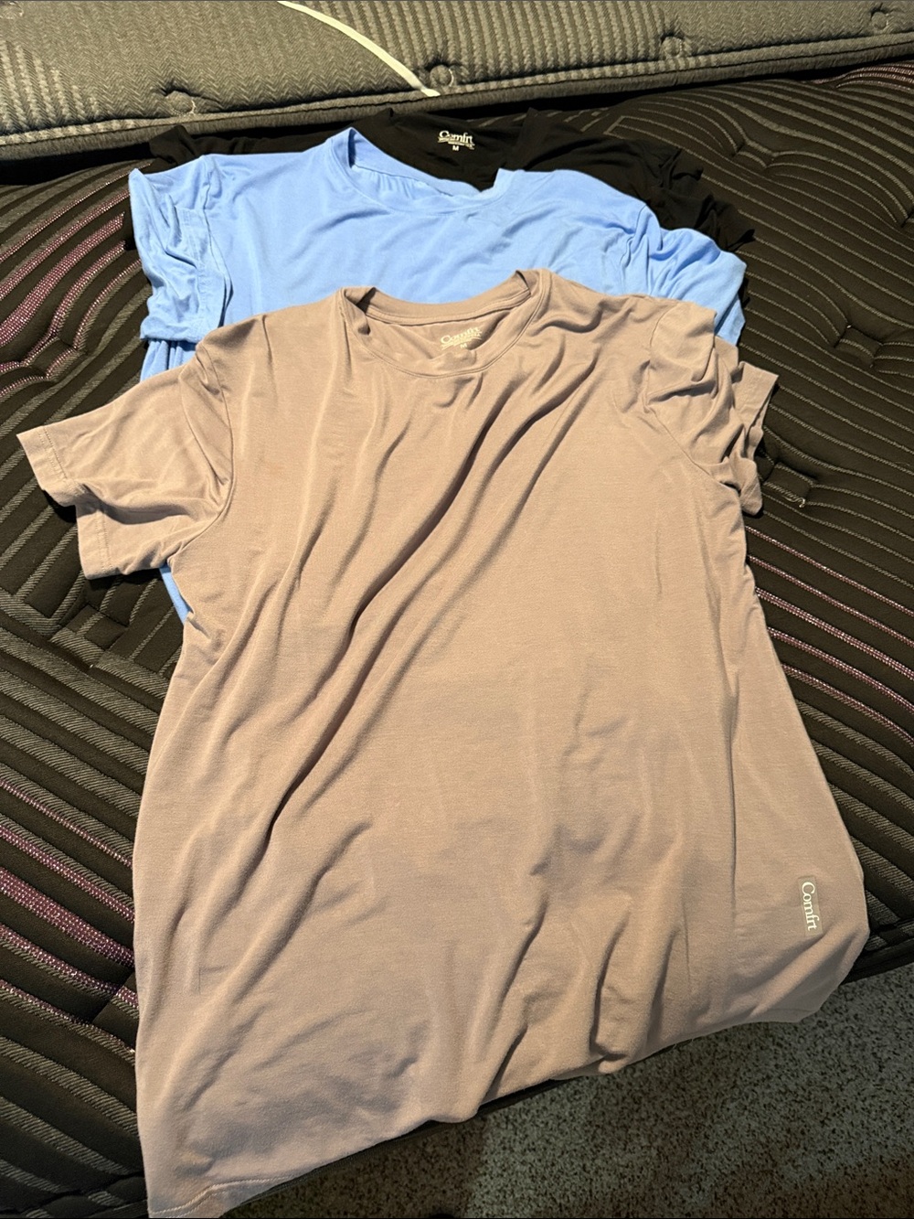 Comfort Colors Men's Crew Neck T-Shirts — Gray, Light Blue, Black
